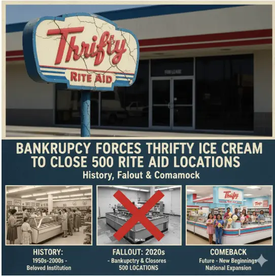 Bankruptcy Forces Thrifty Ice Cream to Close 500 Rite Aid Locations — History, Fallout & Comeback