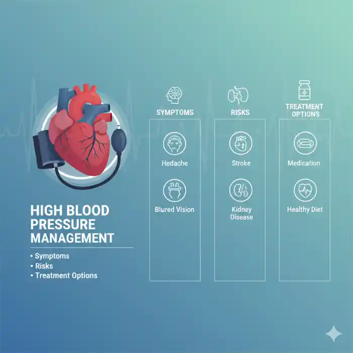 High Blood Pressure Management: Symptoms, Risks, and Treatment Options