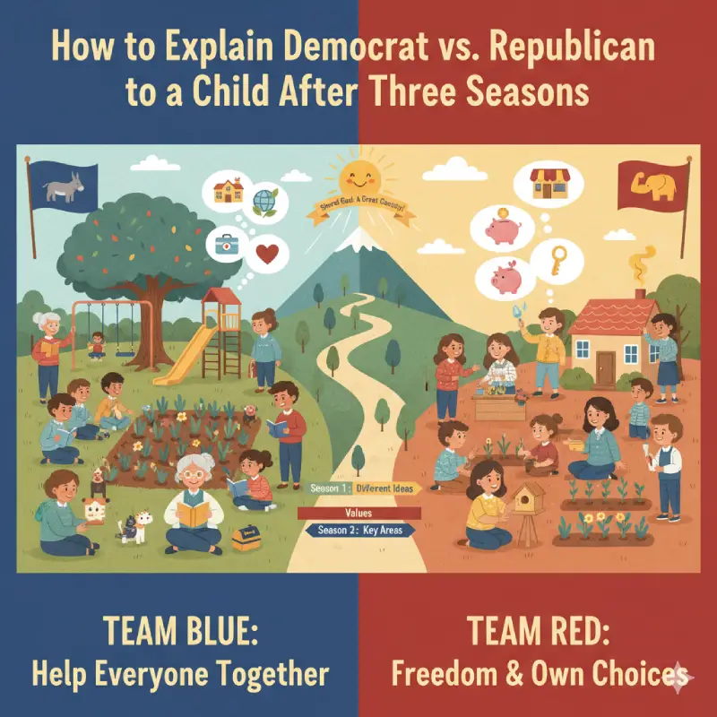 How to Explain Democrat vs. Republican to a Child After Three Seasons
