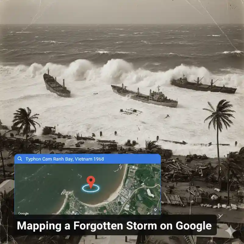 Typhoon Hits Cam Ranh Bay, Vietnam 1968: Mapping a Forgotten Storm on Google
