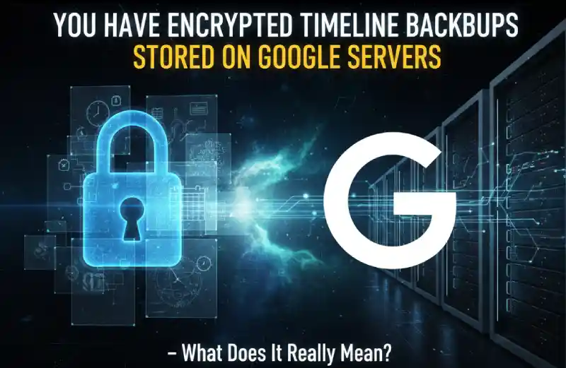 You Have Encrypted Timeline Backups Stored on Google Servers – What Does It Really Mean?