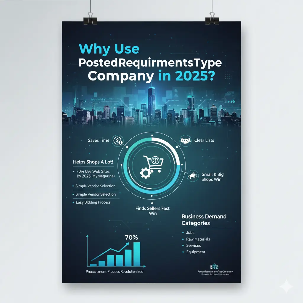 PostedRequirementsTypeCompany in 2025: Discover how using PostedRequirementsTypeCompany will streamline procurement, save time, simplify vendor selection, and help 70% of shops use web platforms by 2025. See the benefits for small and big shops with clear lists and easy bidding.