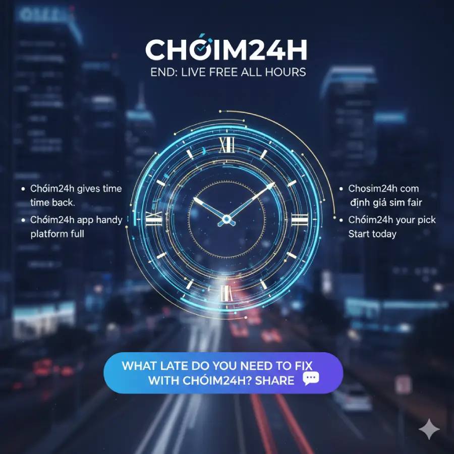 Chóim24h is your pick for living free! The full platform and handy app give you time back, plus get a fair sim valuation at chosim24h.com. What will you fix?