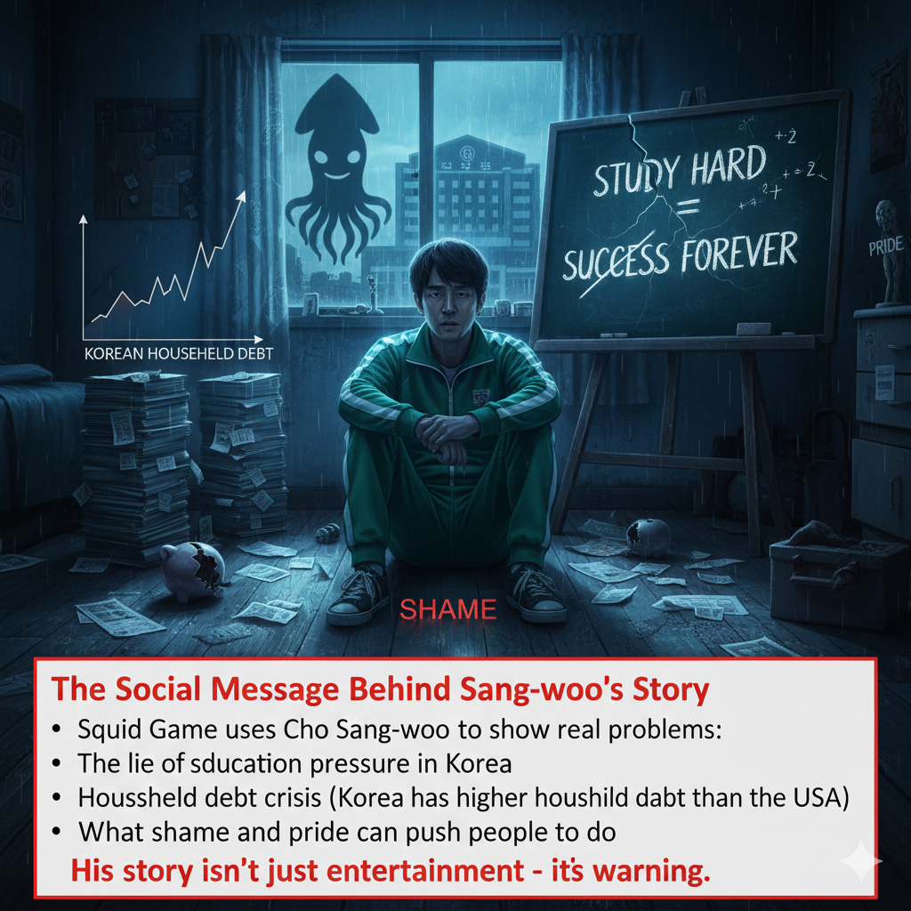 The Social Message Behind Sang-woo’s Story