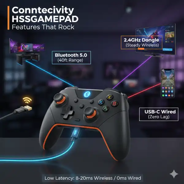 Connectivity Hssgamepad Features That Rock