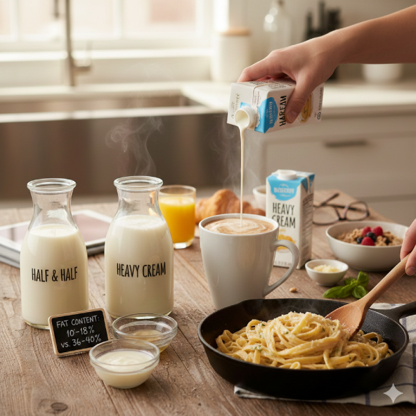 When to Use Half and Half Over Heavy Cream