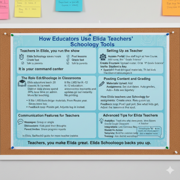 How Educators Use Elida Teachers' Schoology Tools