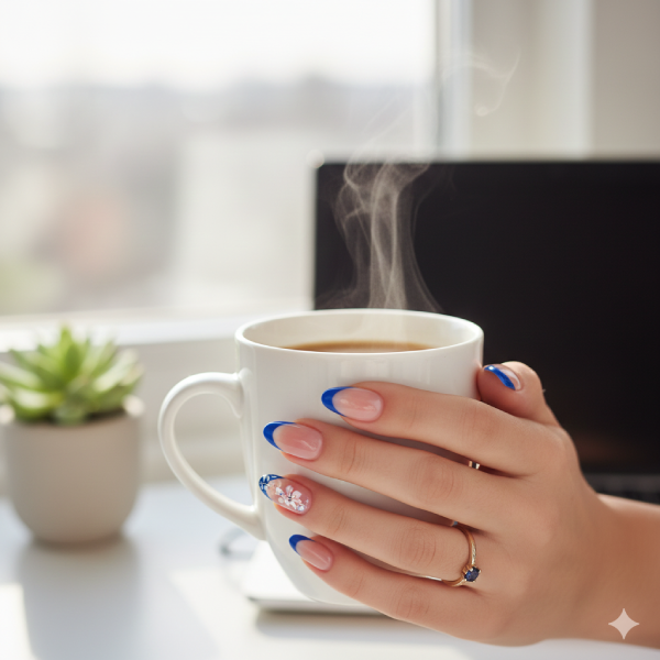Blue French Tip Nails – The Prettiest 2025 Trend You Need