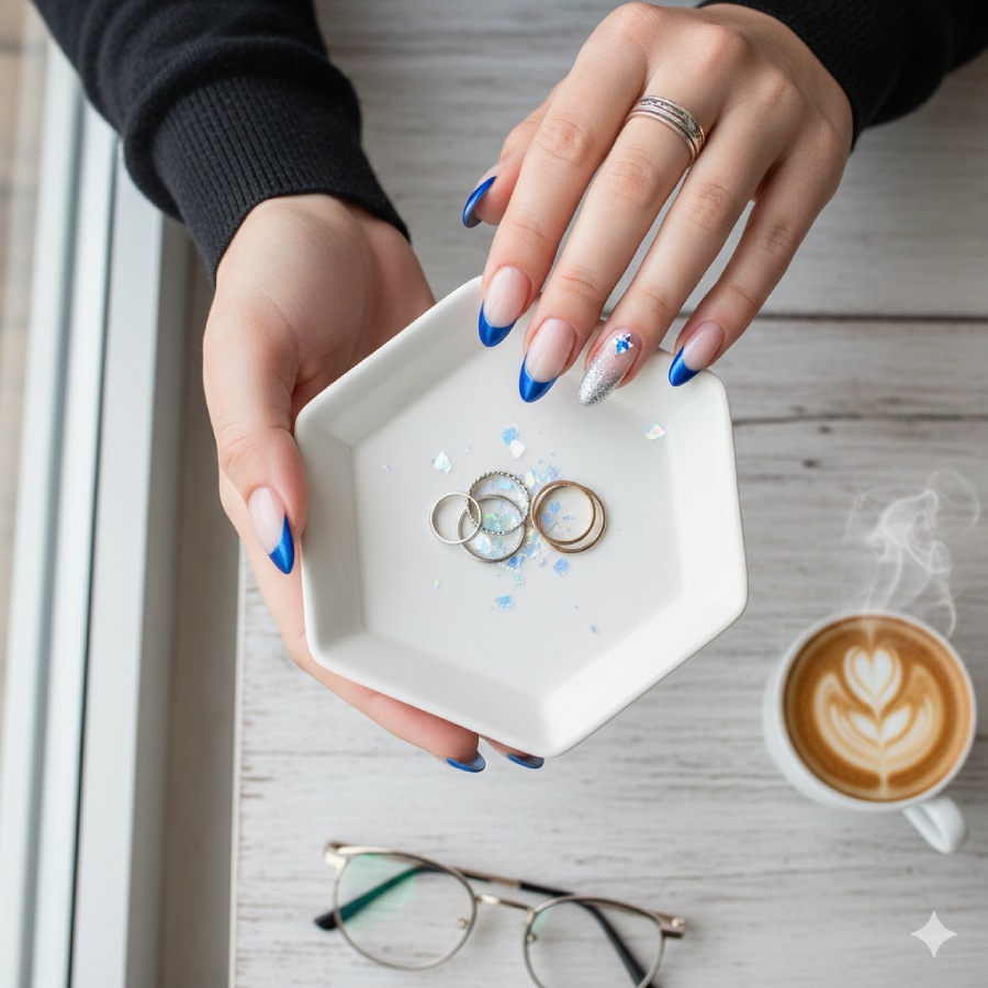 Best Blue Shades for Blue French Tip Nails in 2025