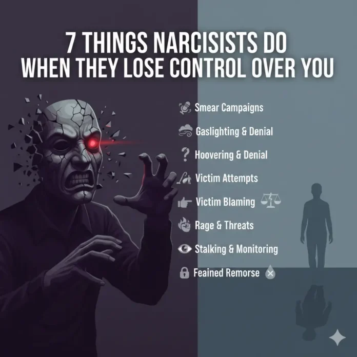 7 Things Narcissists Do When They Lose Control Over You
