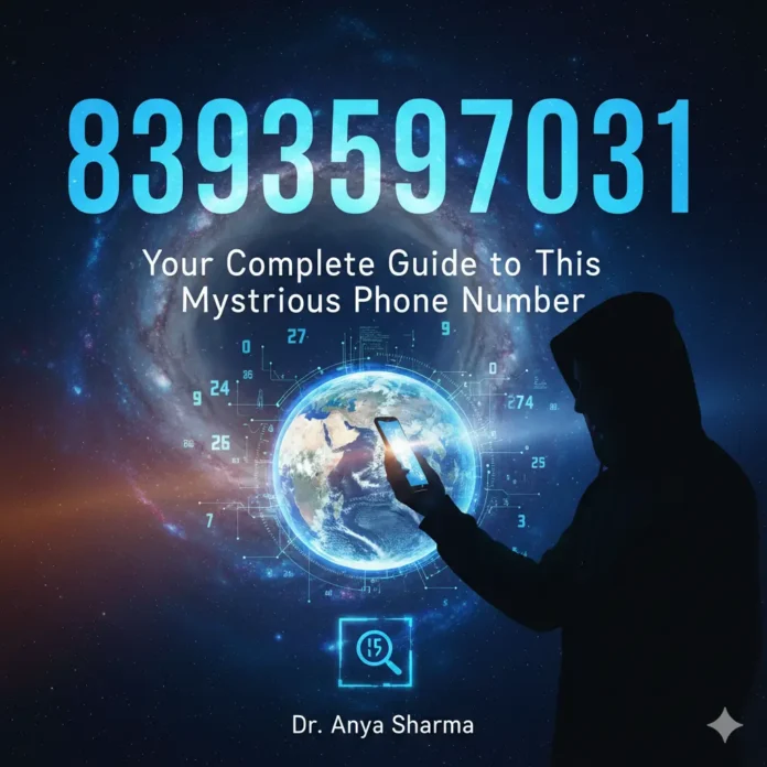8393597031: Your Complete Guide to This Mysterious Phone Number