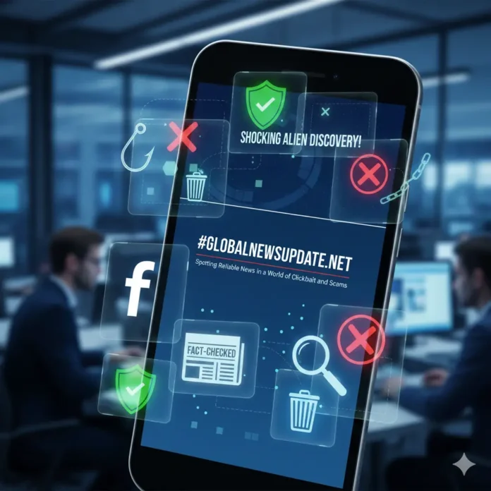 About #globalnewsupdatenet: Spotting Reliable News in a World of Clickbait and Scams