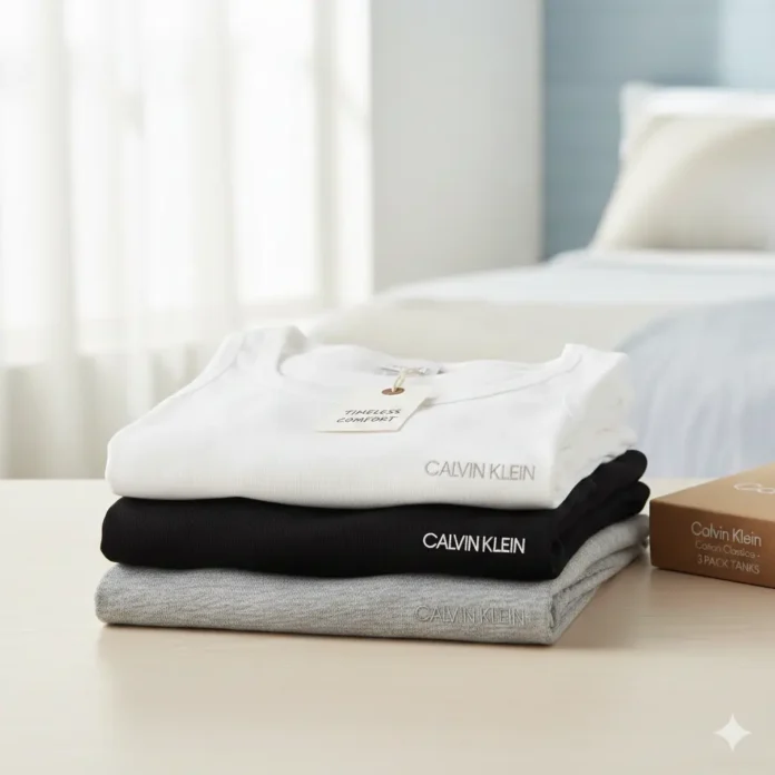 Calvin Klein Men's Cotton Classics 3-Pack Tanks: Timeless Comfort for Everyday Wear