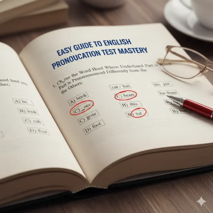 Choose the Word Whose Underlined Part is Pronounced Differently from the Others: Easy Guide to English Pronunciation Test Mastery