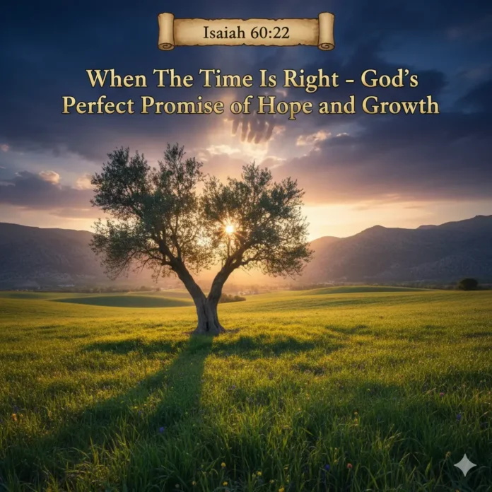 Isaiah 60:22 When The Time Is Right – God’s Perfect Promise of Hope and Growth