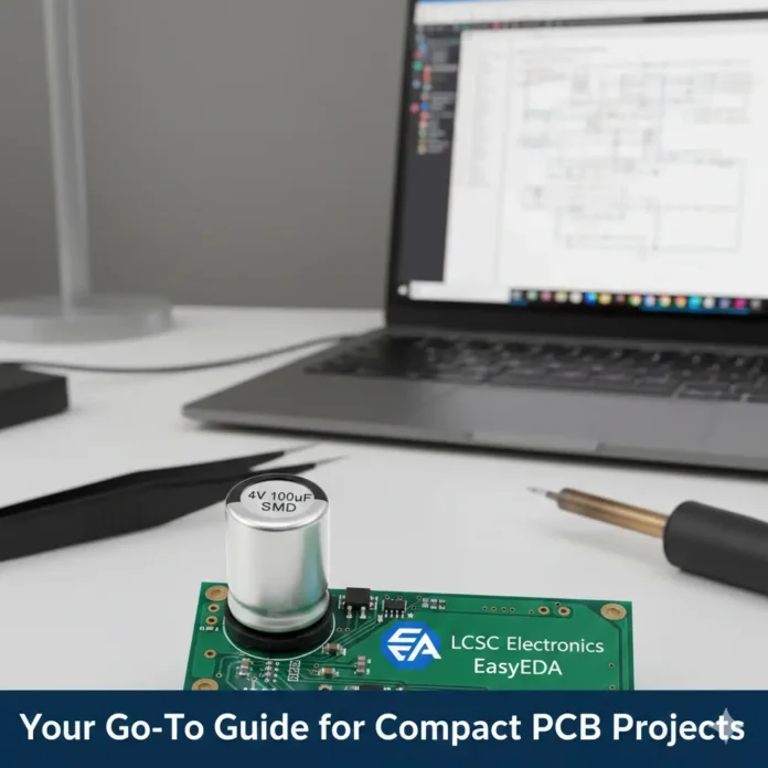 SMD 4 x 5.4mm Electrolytic Capacitor LCSC Electronics EasyEDA: Your Go-To Guide for Compact PCB Projects