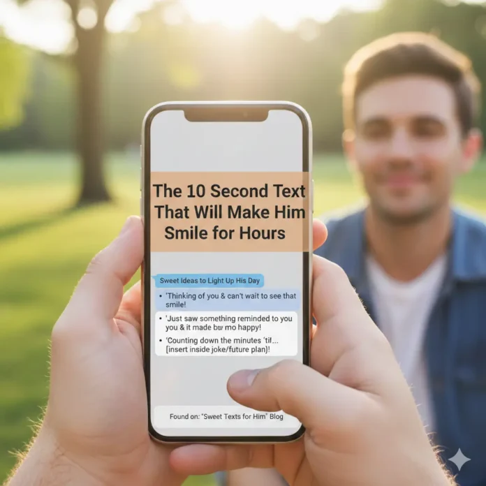 The 10 Second Text That Will Make Him Smile for Hours: Sweet Ideas to Light Up His Day