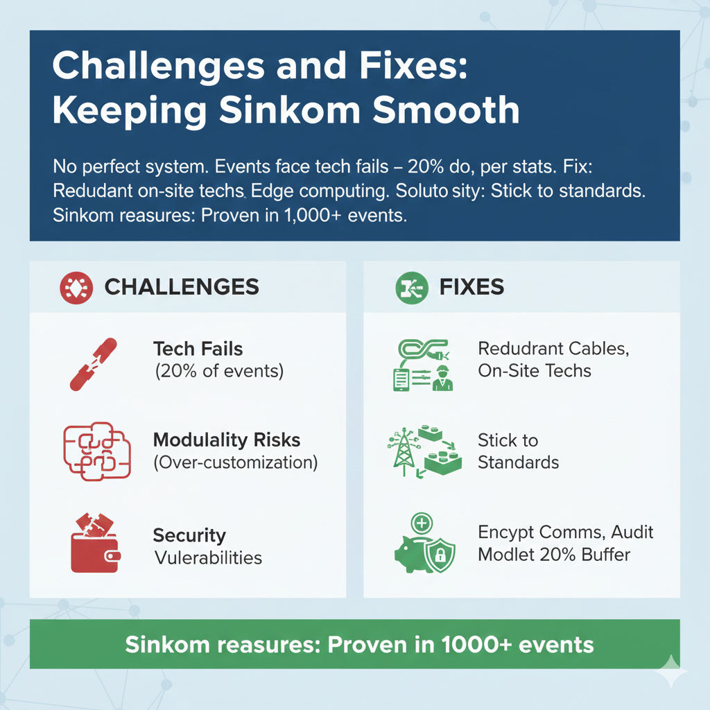 Challenges and Fixes: Keeping Sinkom Smooth