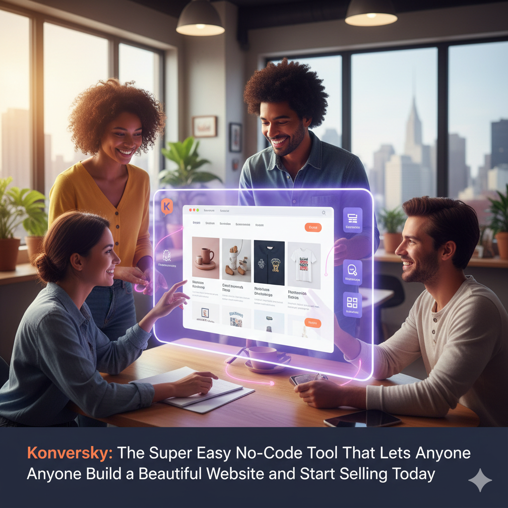 Konversky: The Super Easy No-Code Tool That Lets Anyone Build a Beautiful Website and Start Selling Today