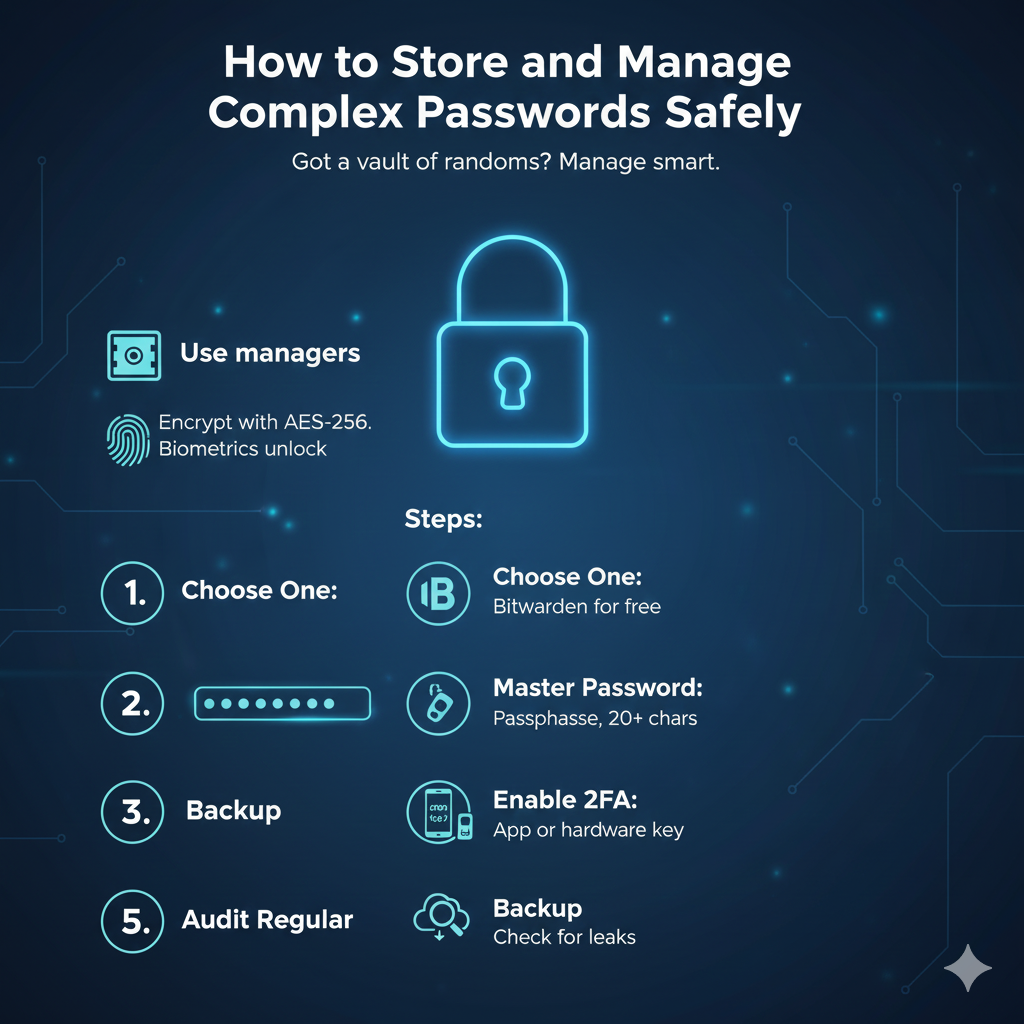 How to Store and Manage Complex Passwords Safely