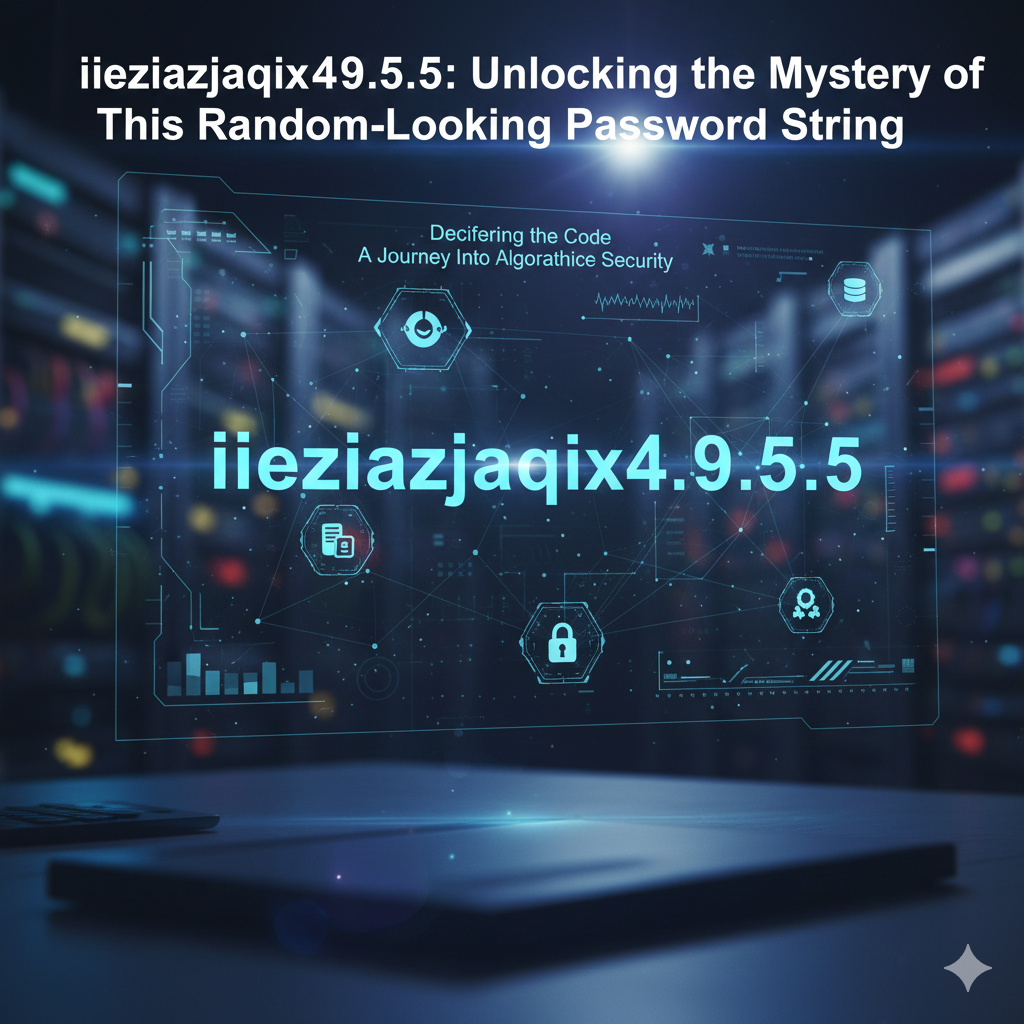 iieziazjaqix4.9.5.5: Unlocking the Mystery of This Random-Looking Password String