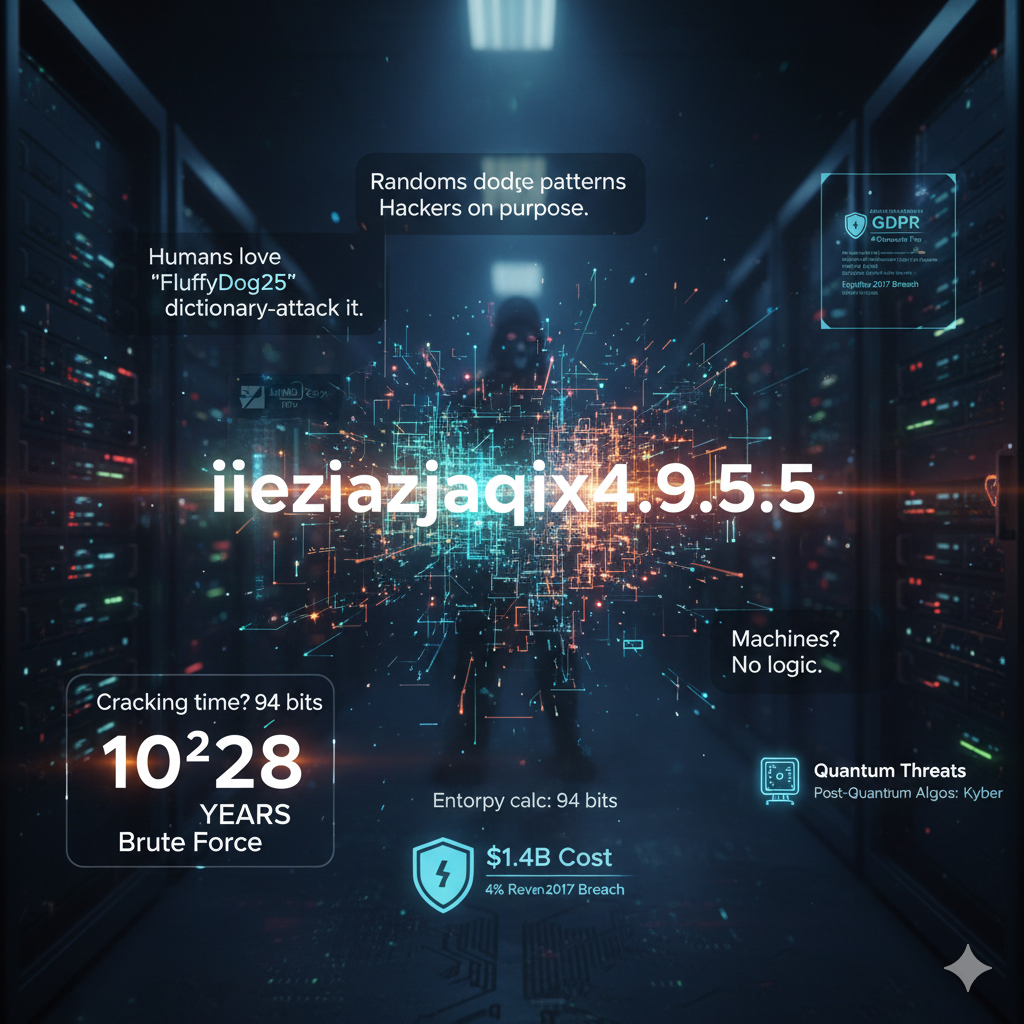 Why Random Passwords Look Like iieziazjaqix4.9.5.5