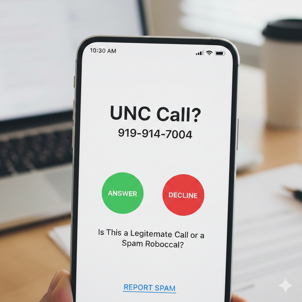 9199147004: Is This a Legitimate UNC Call or a Spam Robocall?