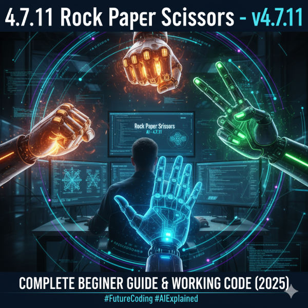 4.7.11 Rock Paper Scissors – Complete Beginner Guide & Working Code (2025)