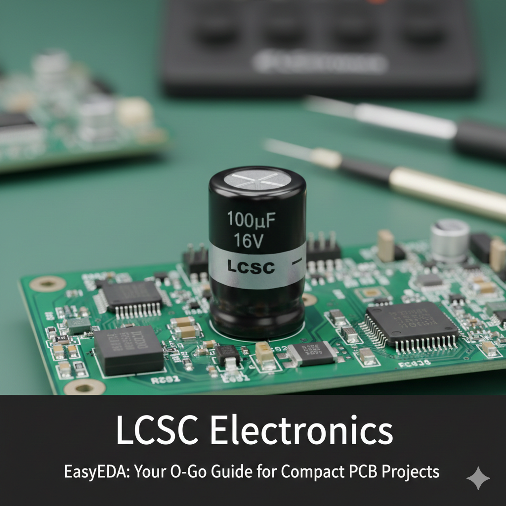 SMD 4 x 5.4mm Electrolytic Capacitor LCSC Electronics EasyEDA: Your Go-To Guide for Compact PCB Projects 
