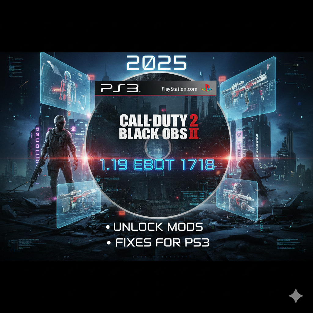 Black Ops 2 1.19 EBOOT 1718: Unlock Mods and Fixes for PS3 in 2025