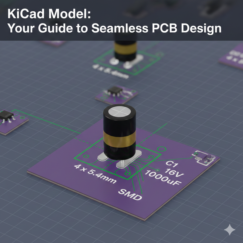 16v 1000uf smd 4 x 5.4mm electrolytic capacitor kicad model: Your Guide to Seamless PCB Design 