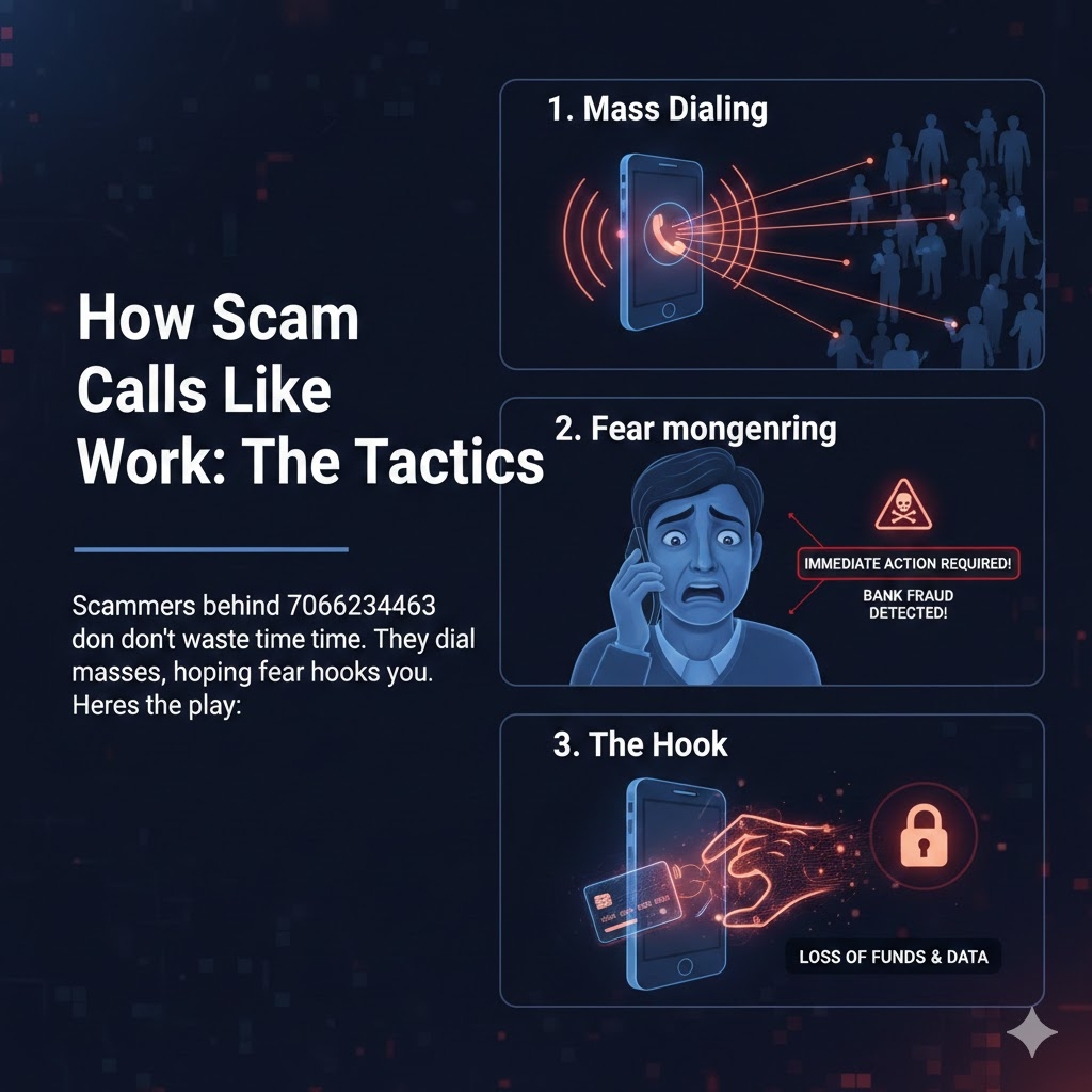 How Scam Calls Like 7066234463 Work: The Tactics