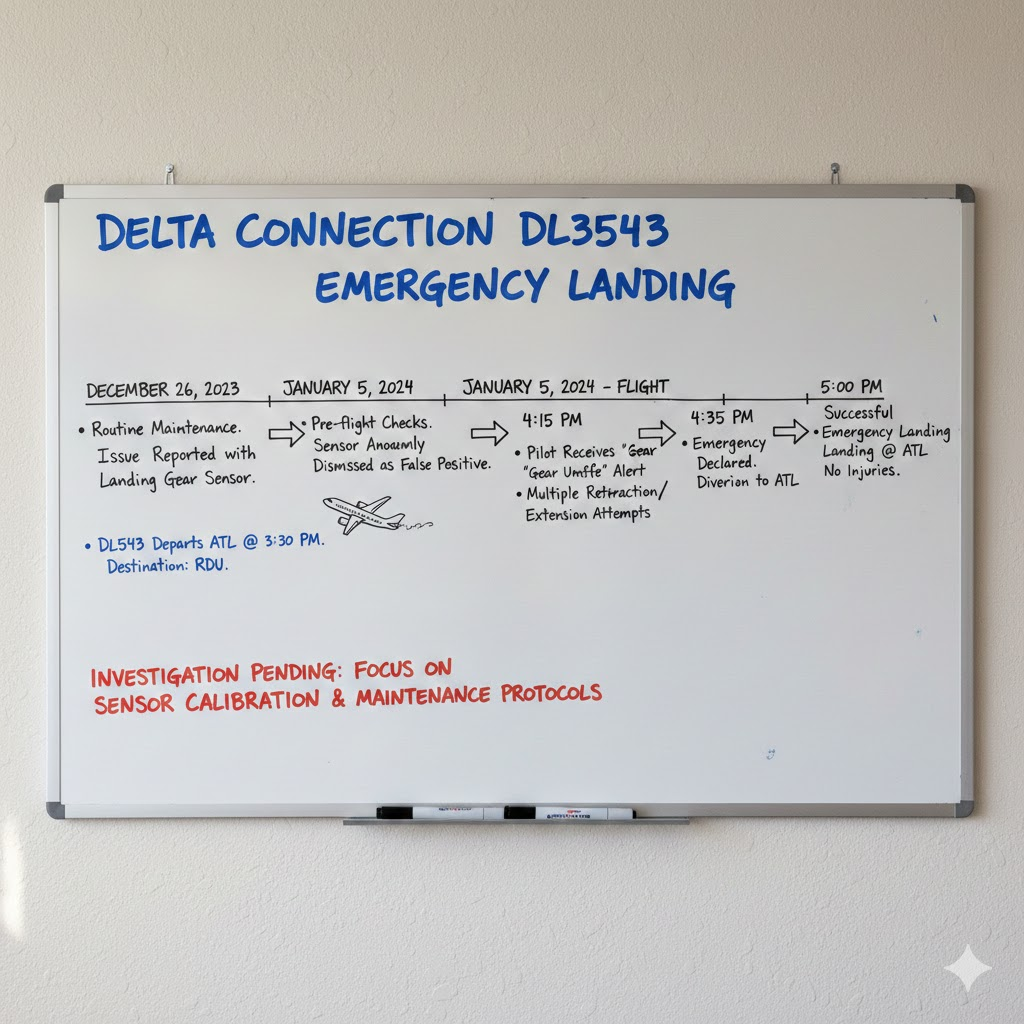 What Led to the Delta Connection DL3543 Emergency Landing?