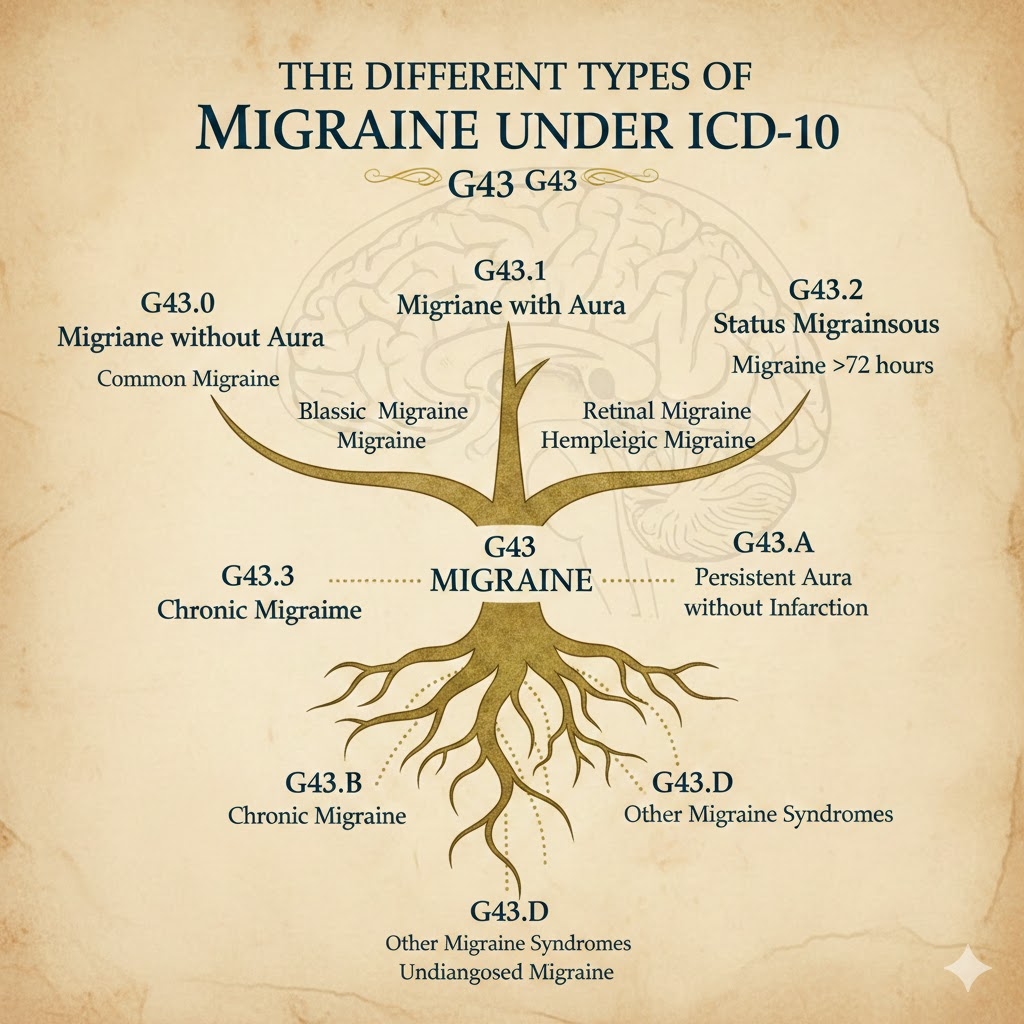 The Different Types of Migraine Under cid10g43