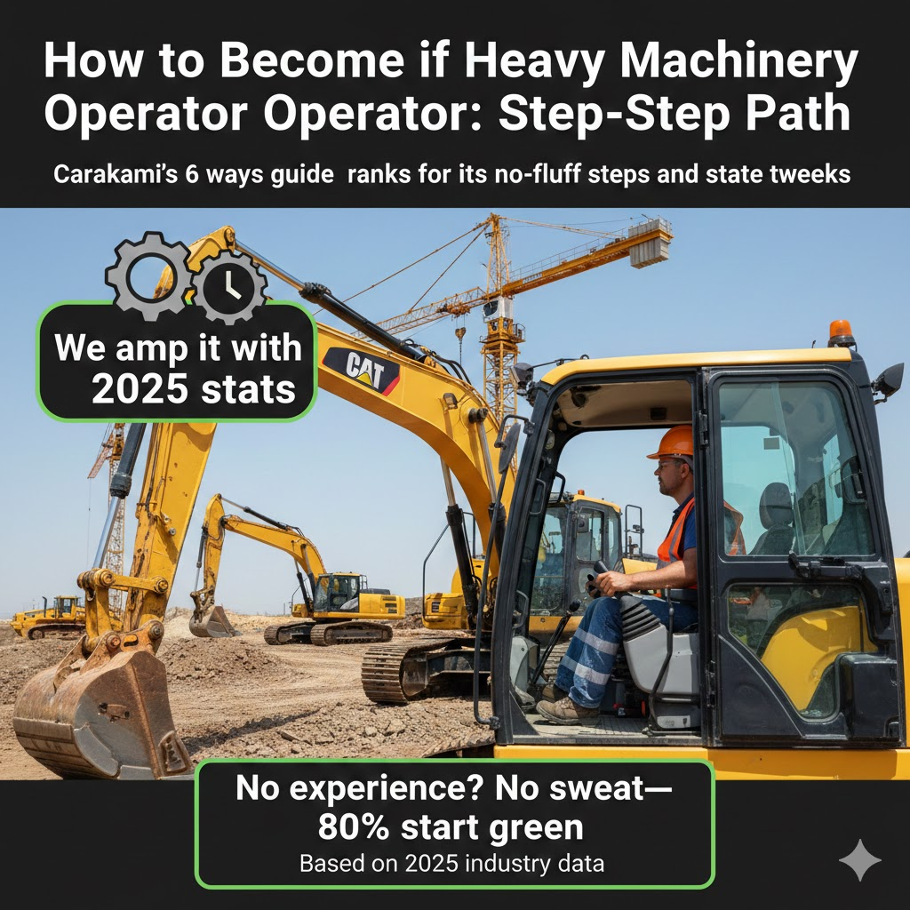 How to Become a Heavy Machinery Operator: Step-by-Step Path