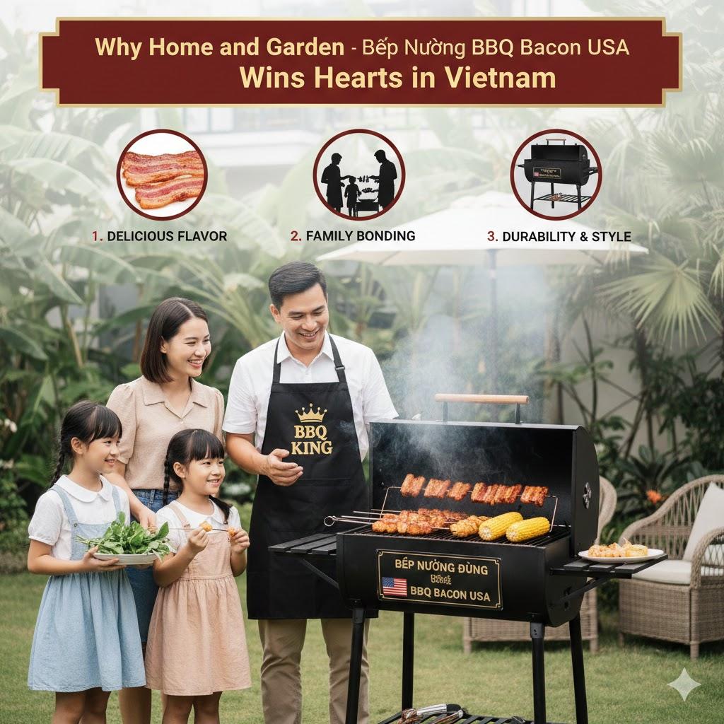 Why the Home and Garden - Bếp Nướng Đứng BBQ Bacon USA Wins Hearts in Vietnam