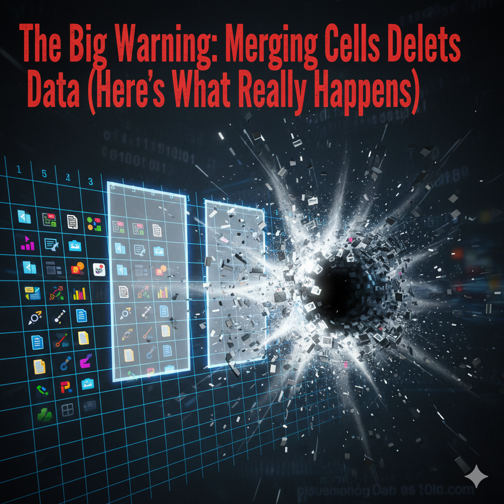 The Big Warning: Merging Cells Deletes Data (Here’s What Really Happens)