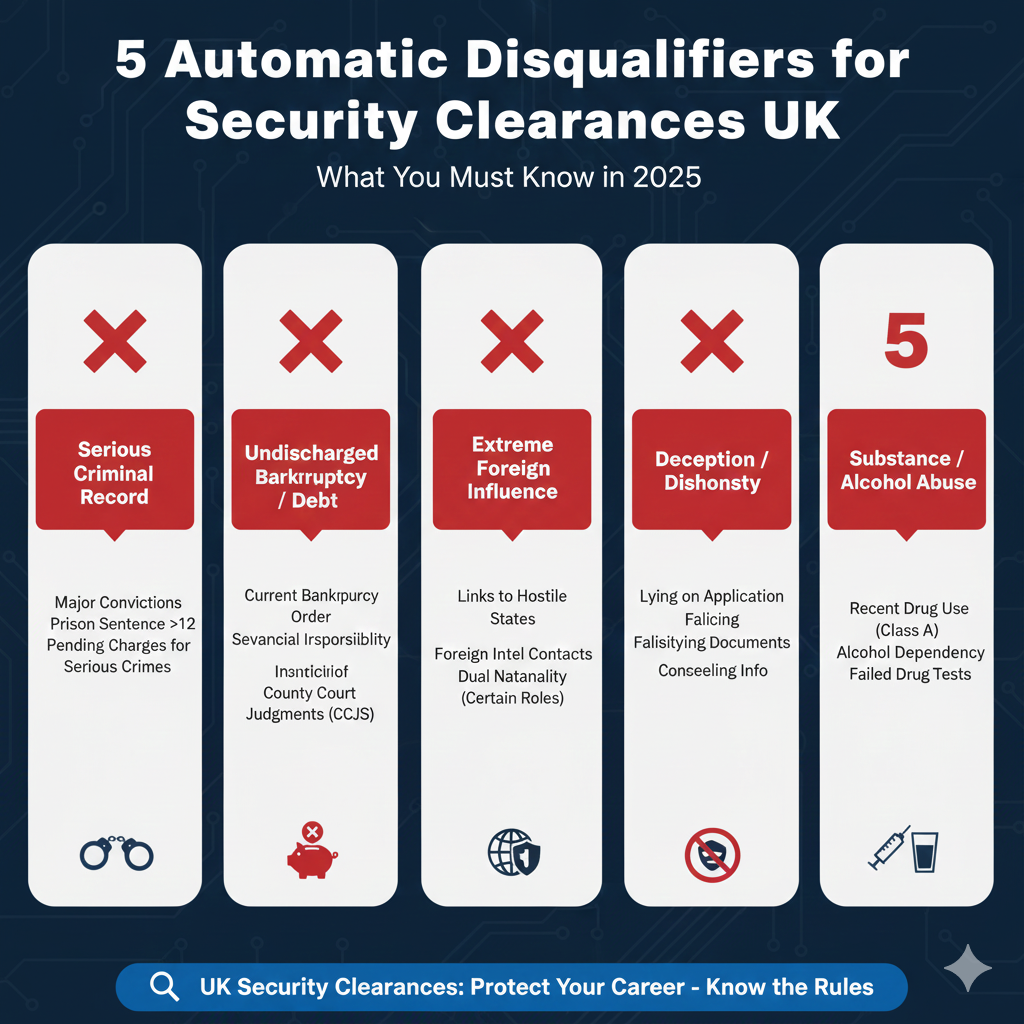 5 Automatic Disqualifiers for Security Clearances UK – What You Must Know in 2025