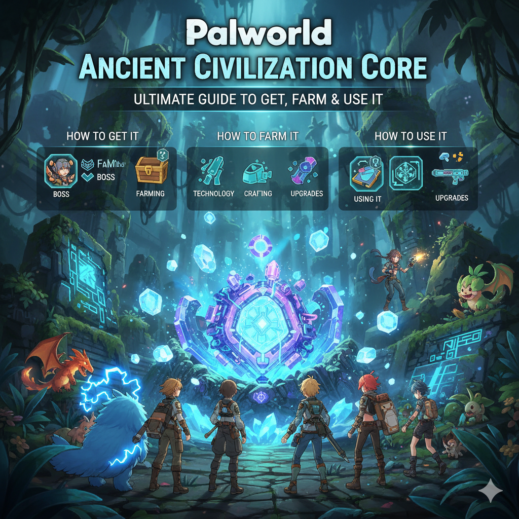 Palworld Ancient Civilization Core: Ultimate Guide to Get, Farm & Use It
