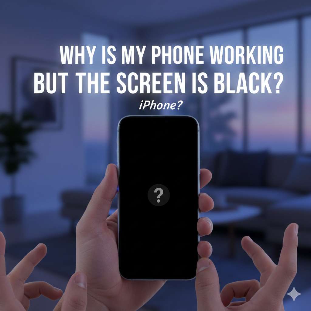 Why Is My Phone Working But the Screen Is Black iPhone?