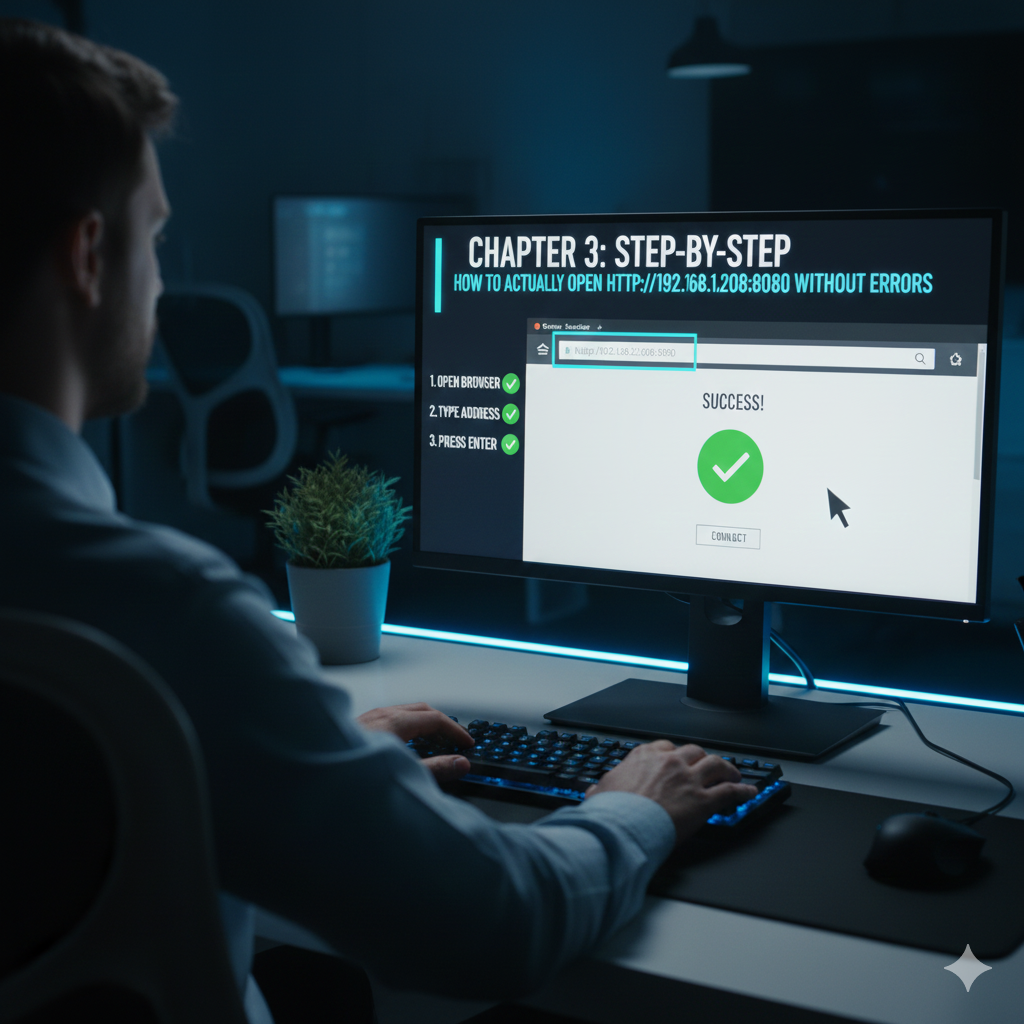 Chapter 3: Step-by-Step – How to Actually Open http://192.168.12.208:8080 Without Errors