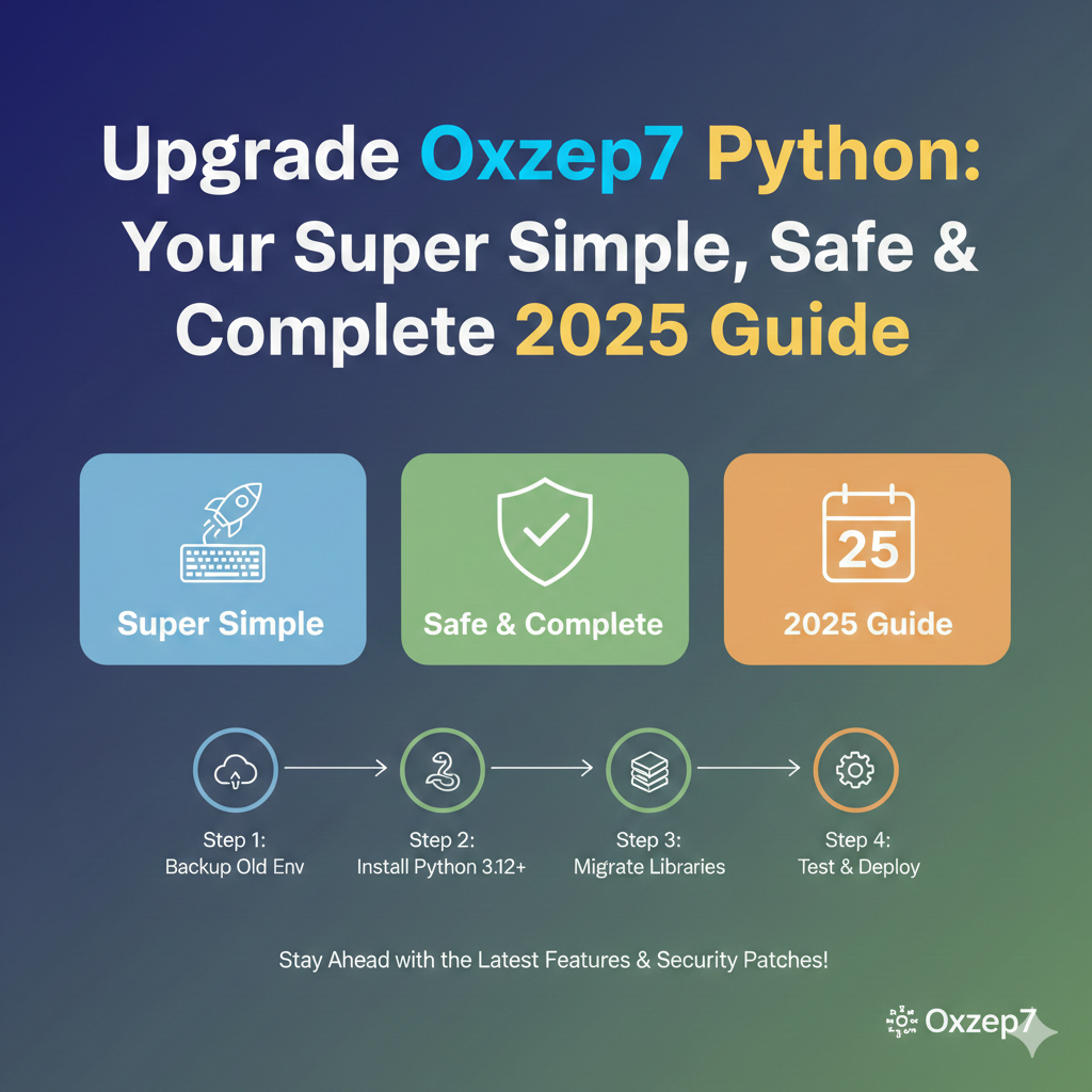 Upgrade Oxzep7 Python: Your Super Simple, Safe & Complete 2025 Guide