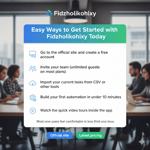 Easy Ways to Get Started with Fidzholikohixy Today