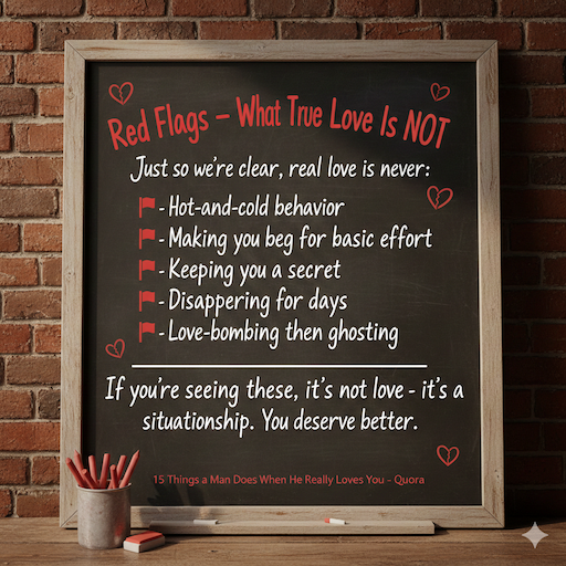 Red Flags – What True Love Is NOT