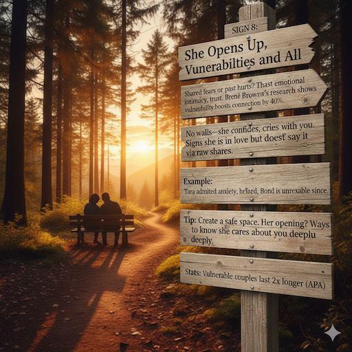 Sign 8: She Opens Up, Vulnerabilities and All