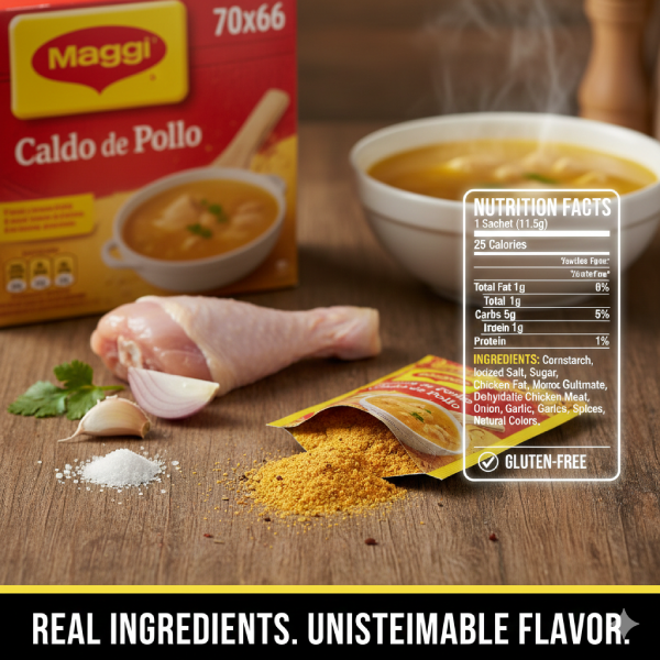How to Use Maggi Caldo De Pollo 11.5gr 70x6 – Easy Recipes