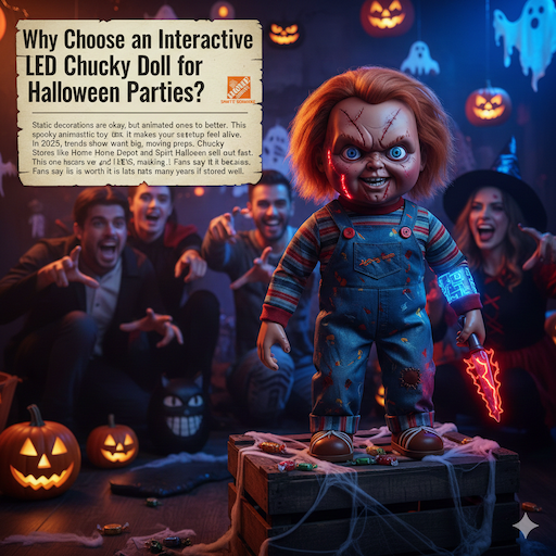 Why Choose an Interactive LED Chucky Doll for Halloween Parties?