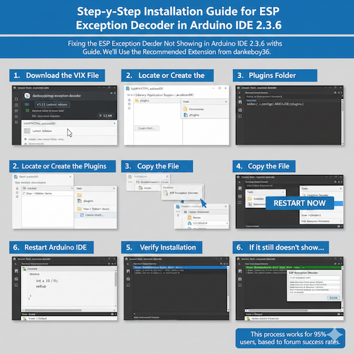 Step-by-Step Installation Guide for ESP Exception Decoder in Arduino IDE 2.3.6