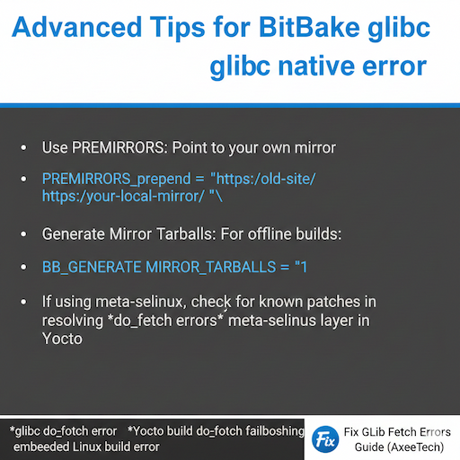 Advanced Tips for BitBake glib native error