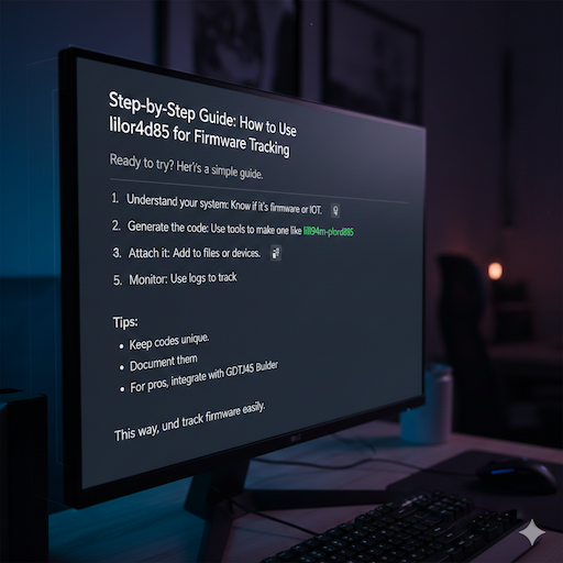 Step-by-Step Guide: How to Use lill94m-plor4d85 for Firmware Tracking